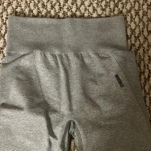 gray gymshark leggings; size small, fits tight